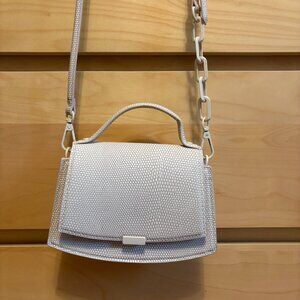 ZARA WHITE & TAUPE BOX BAG